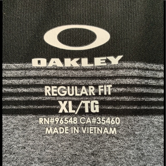Oakley Hydrolix Men’s XL Polo Shirt Striped - Picture 6 of 8
